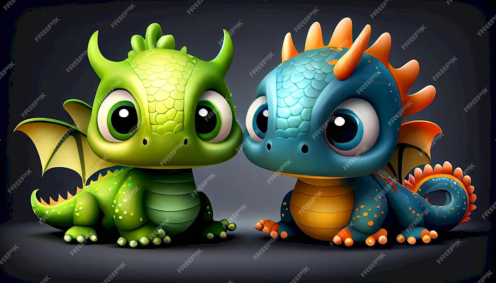 Cute dragons