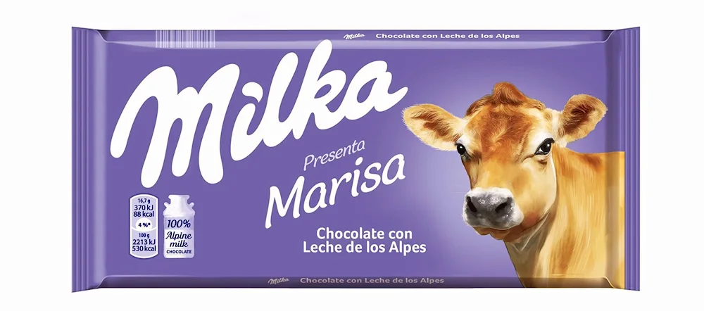 Cows in Switzerland Milka