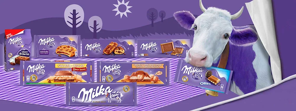 Milka chocolate cow