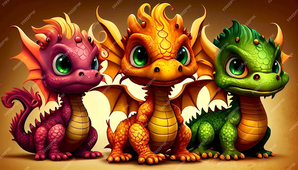 Cute dragons