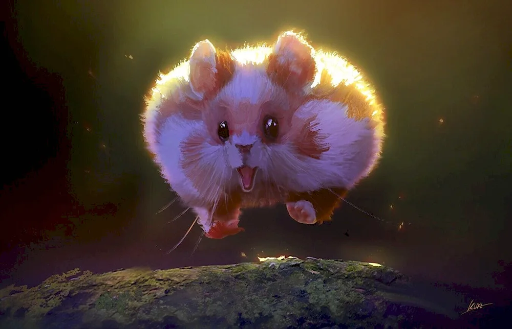 Cute hamster art