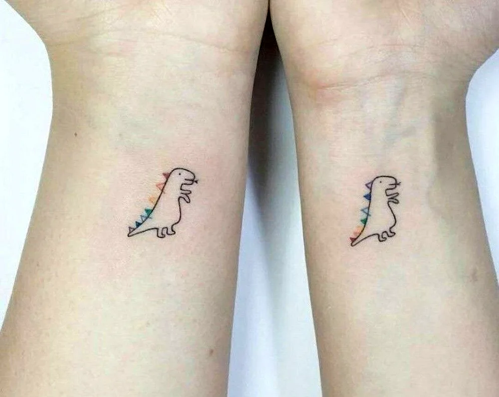 Couple minimalist tattoos for couples