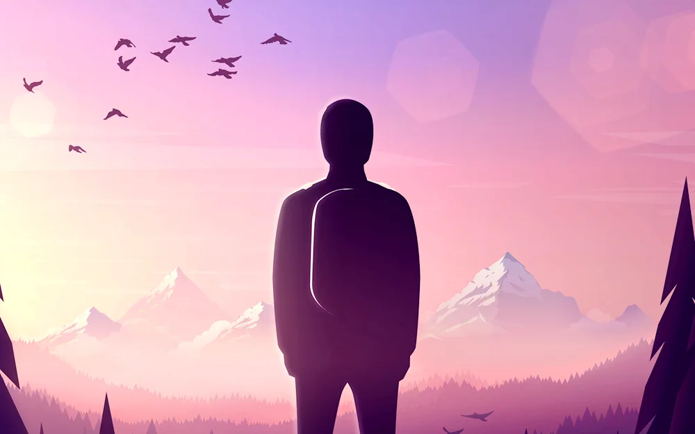 Anime lonely guy