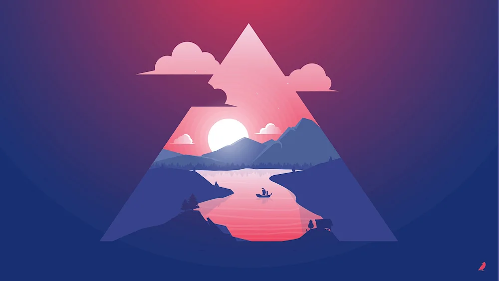 Minimalistic landscape