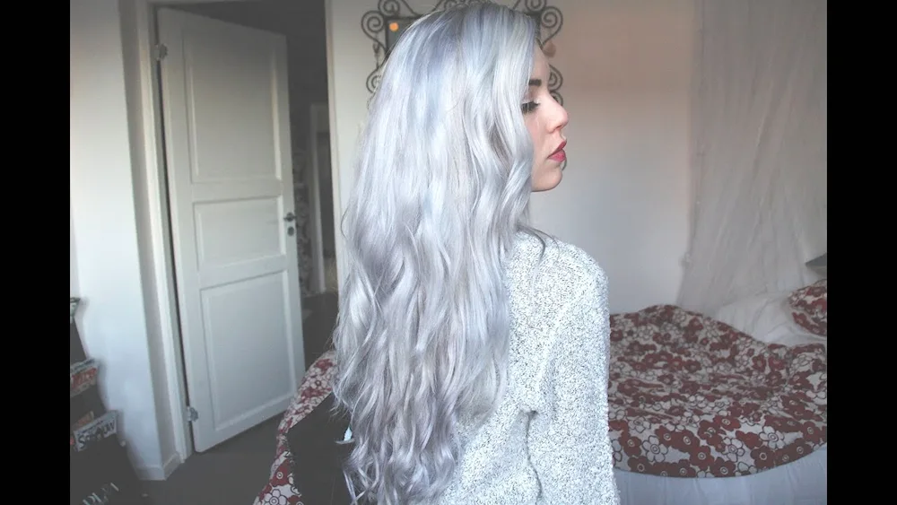 Blond with grey hair