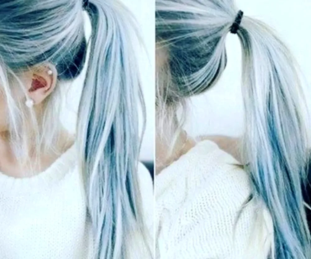 Blue hair colour