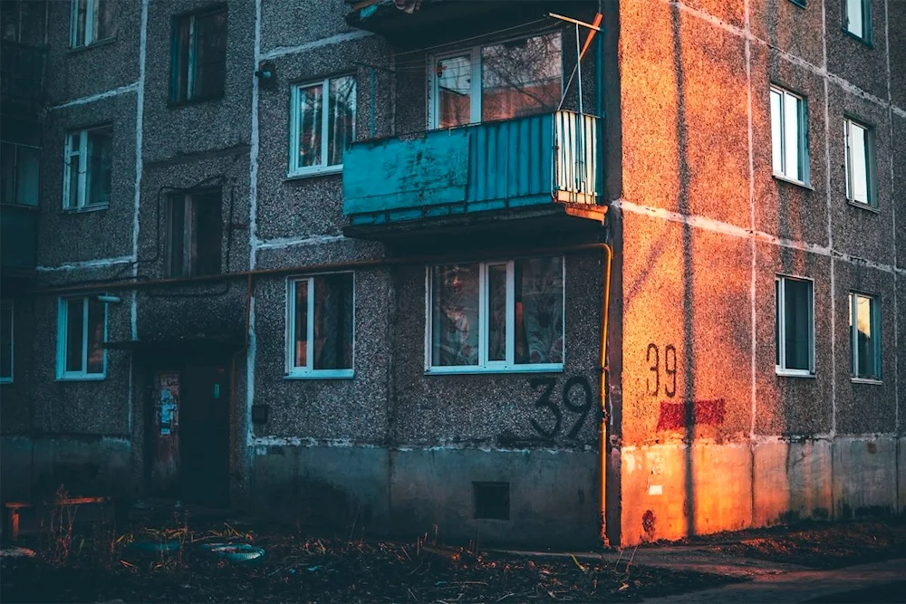 Multi-storey house at night