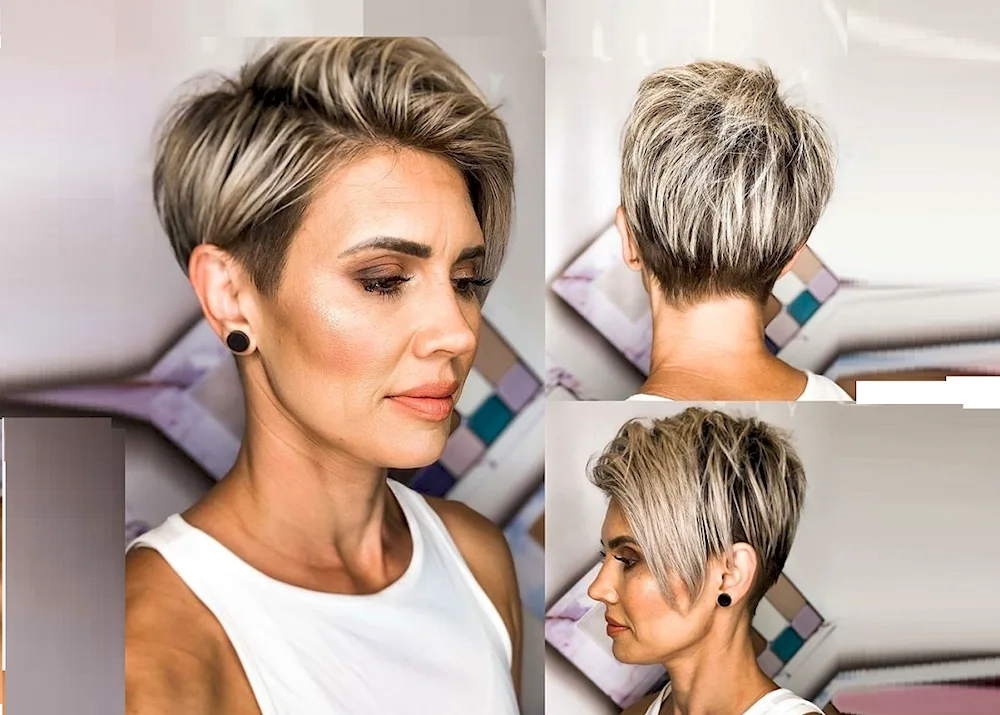 Multi-layered Pixie haircut