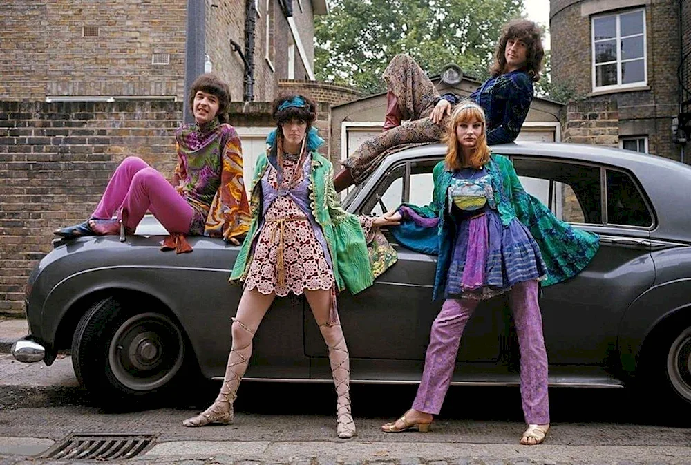 Hippie fashion in the 60s