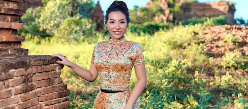 Woman in Thai woman by the river