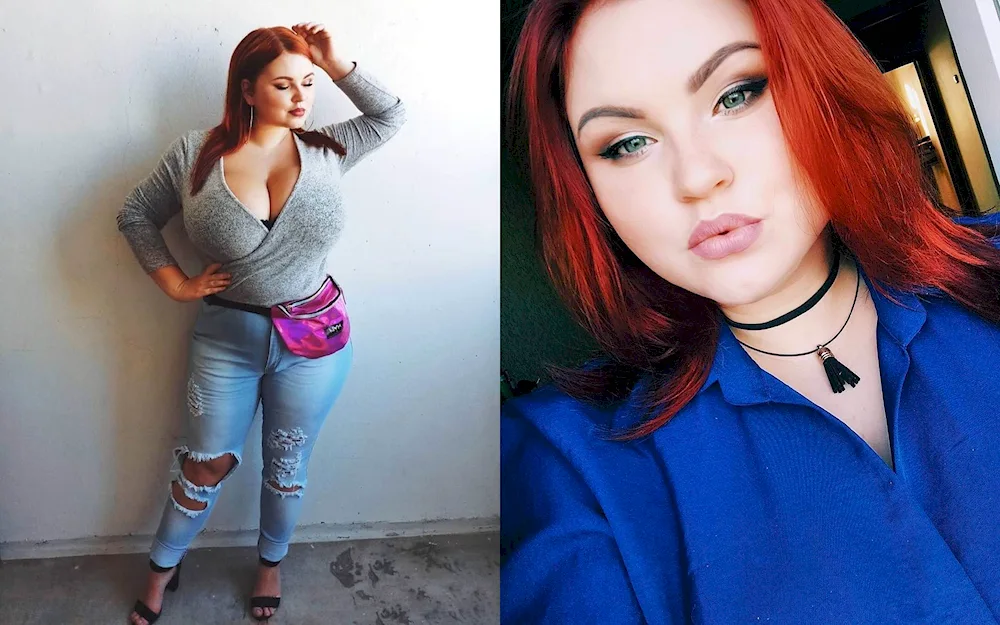 Plus-size model Alena Ostanova