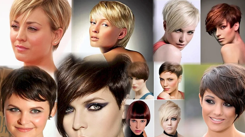 Model haircut for women