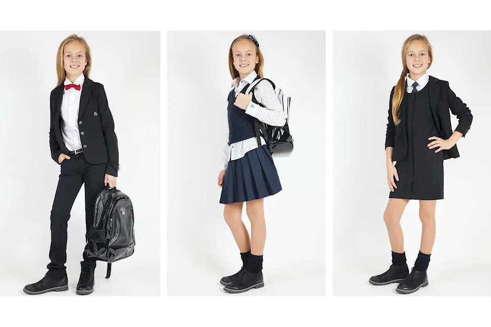 Fashionable school uniforms for girls