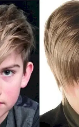 Trendy haircut for teenager