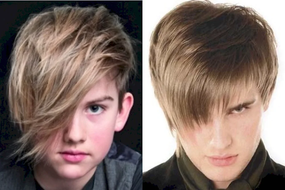 Trendy haircut for teenager