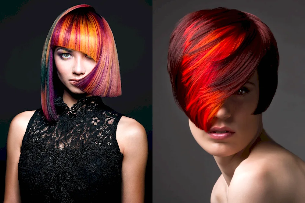 Fashionable colouring hair