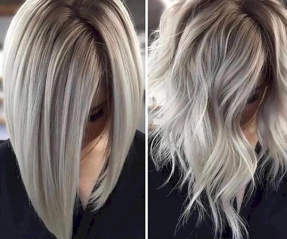 Brown hair colouring on grey hair