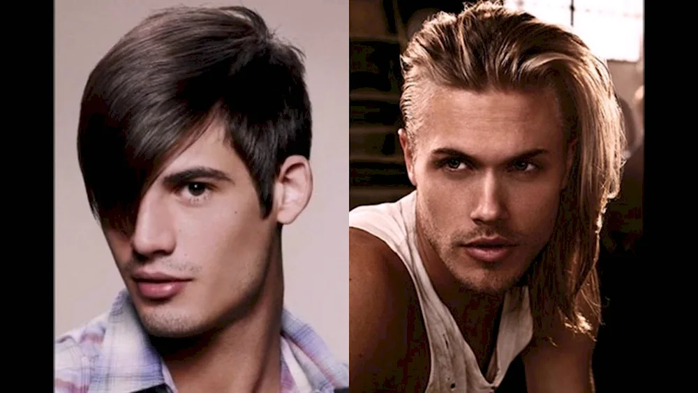 Fashionable long haircuts for men