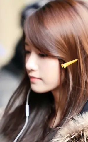 Trendy Korean bangs