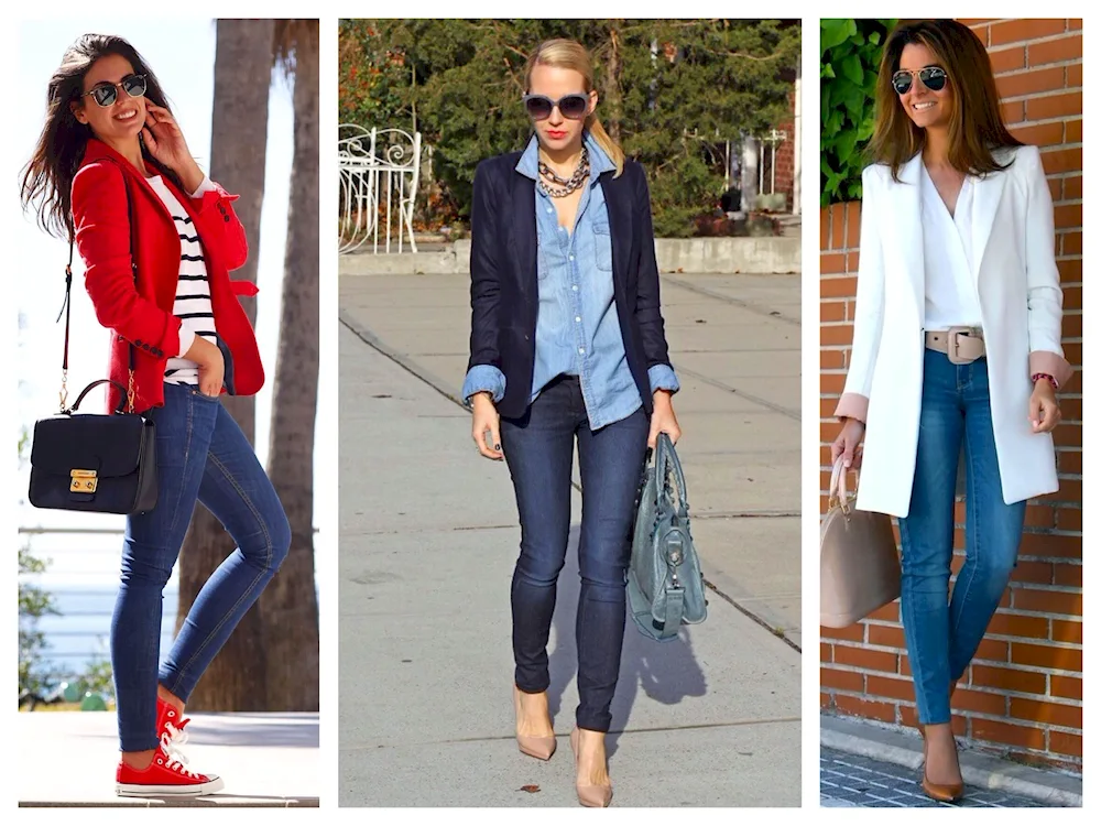 Fashionable looks with skinny jeans