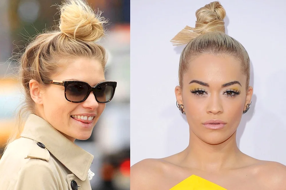 Bunch hairstyle
