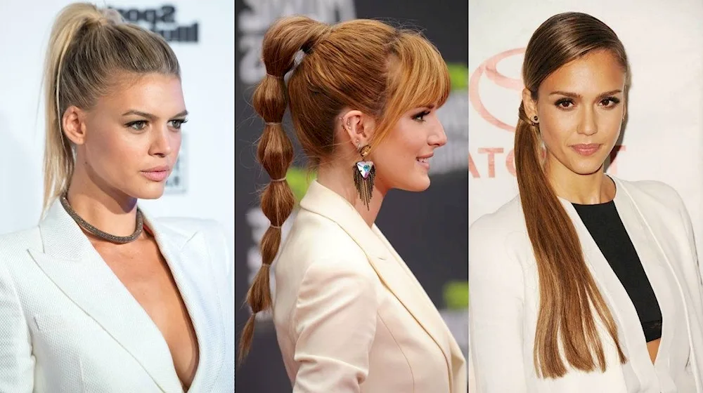 Fashionable hairstyles with ponytail