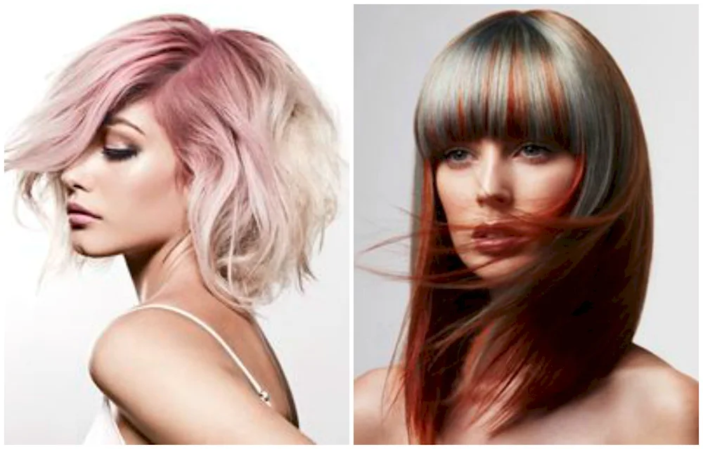 Double colour hair colouring