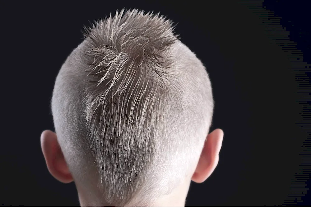Mohawk haircut