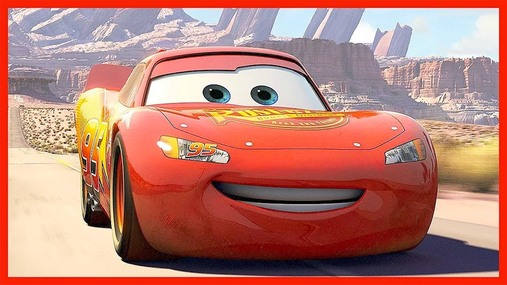 Chuckles cartoon Lightning McQueenLightning McQueen