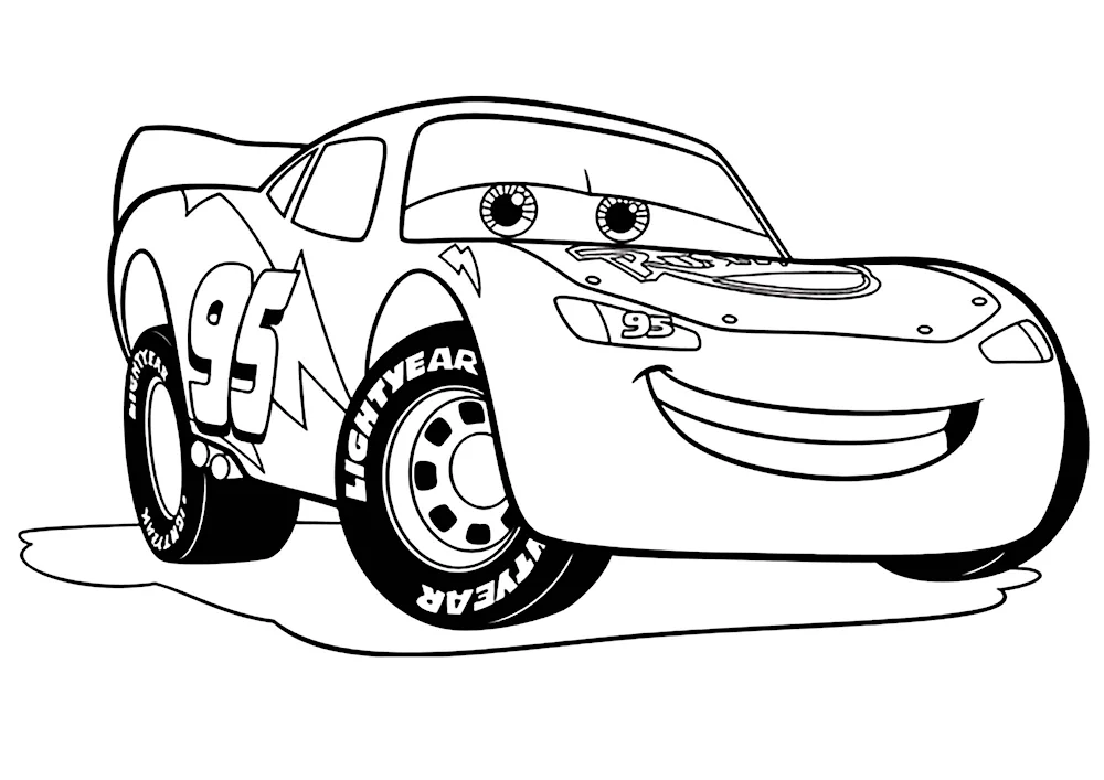 Lightning McQueen Cars 3 colouring