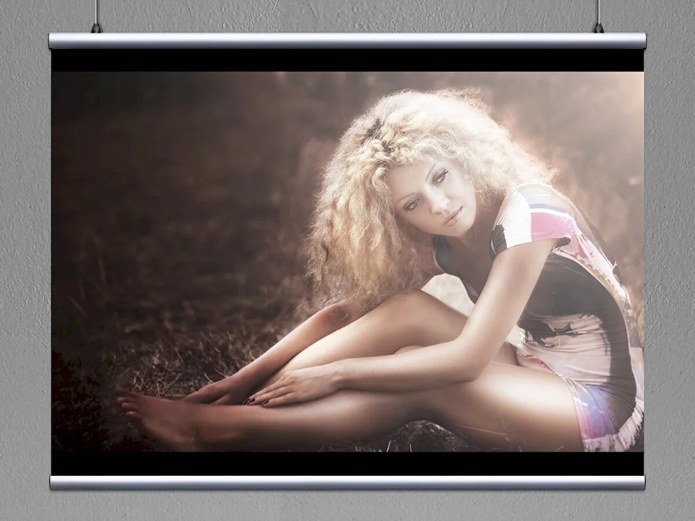 Young blonde curly