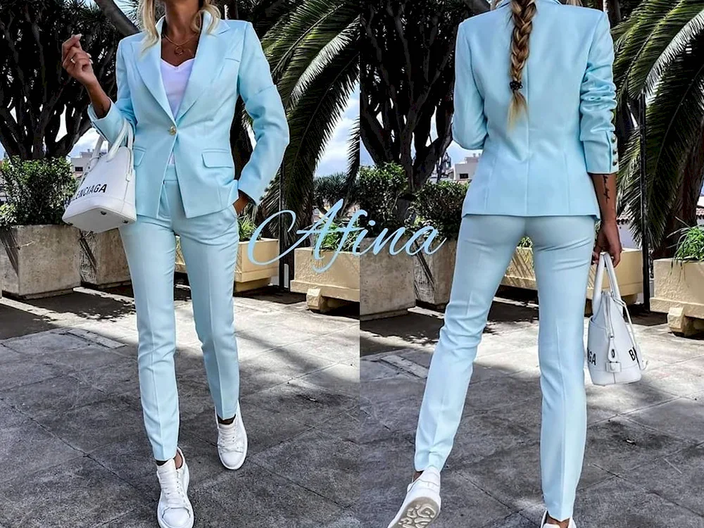 Youthful trouser suit