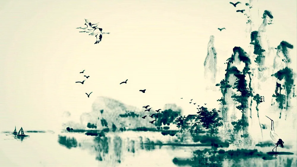 Monochrome painting