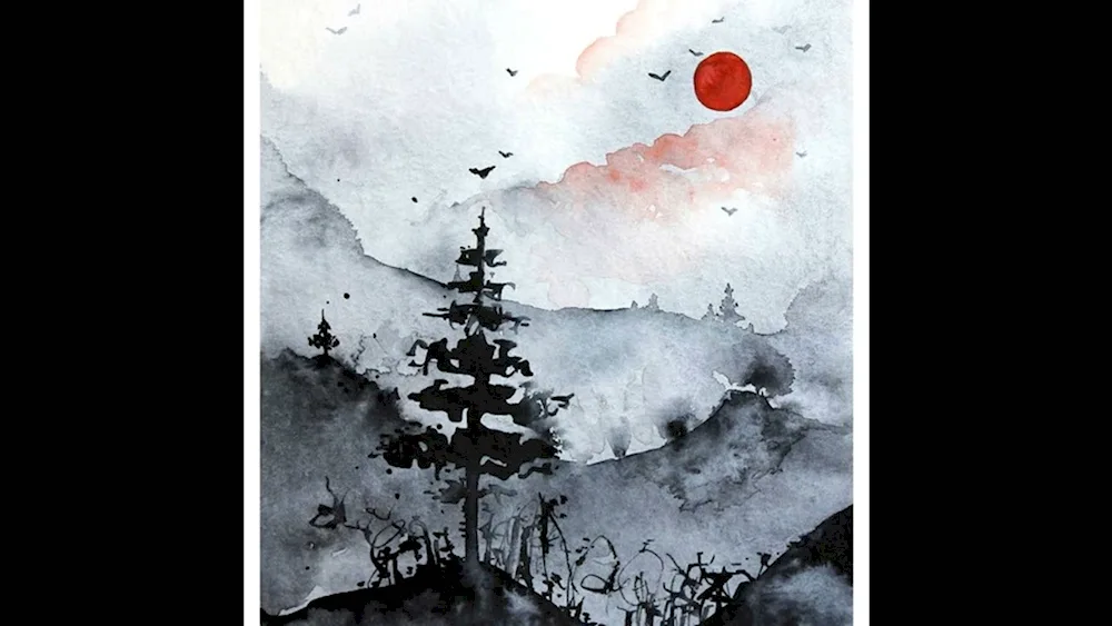 Monochrome painting