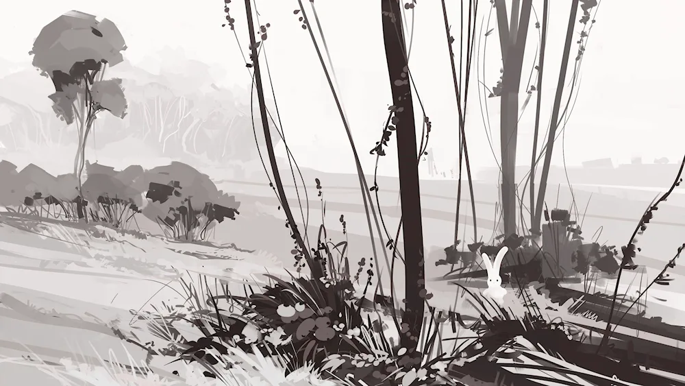 Monochrome landscape