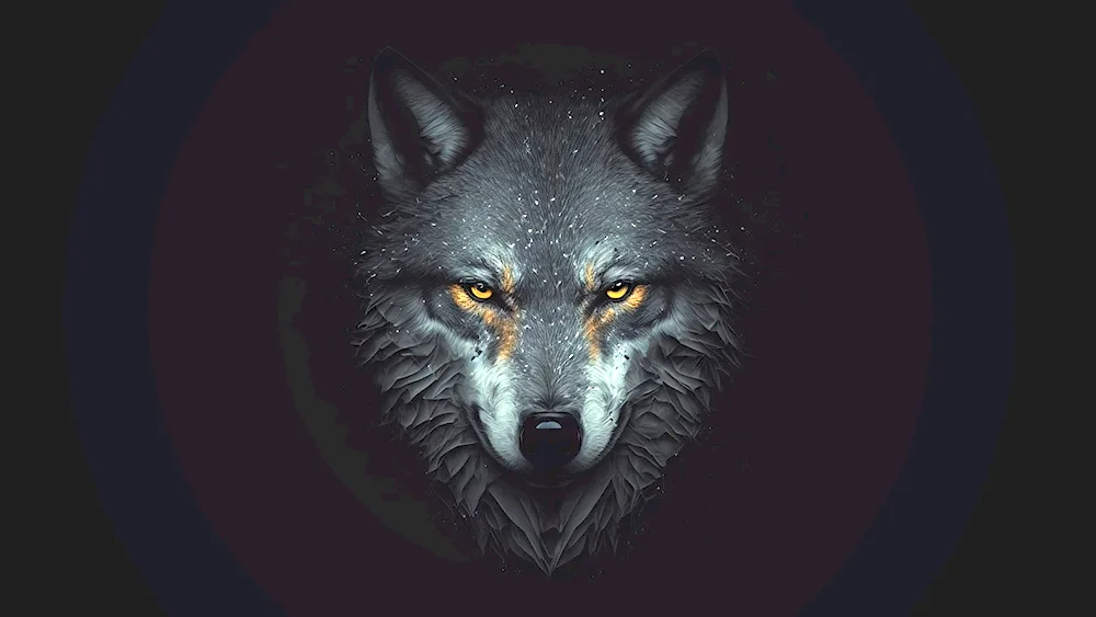 Wolf face