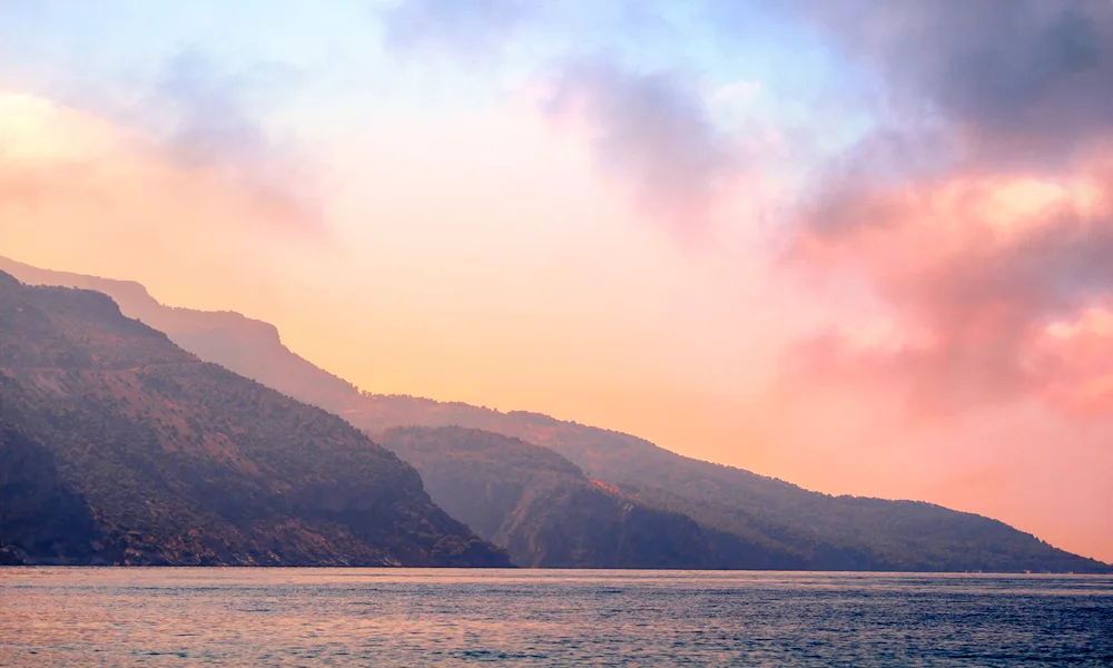 Scape in pastel colours
