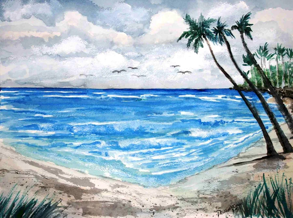 Sea drawing