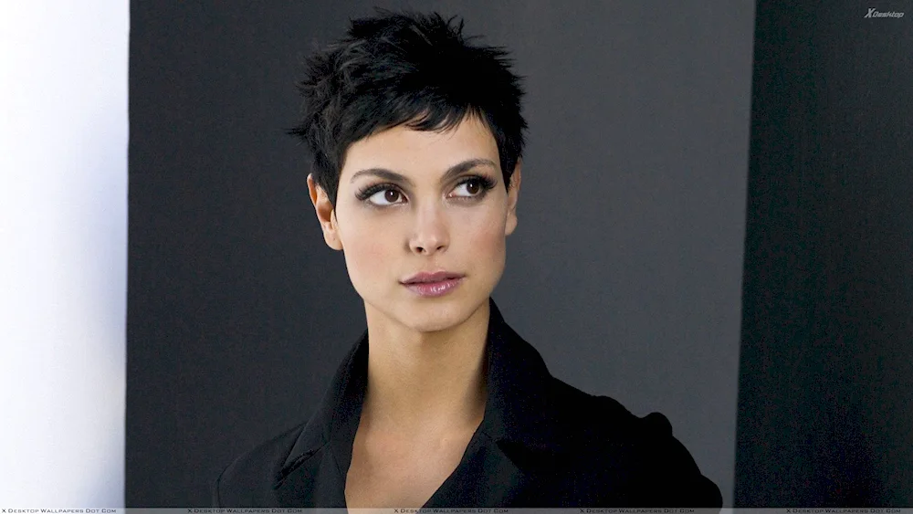 Morena Baccarin with short haircut