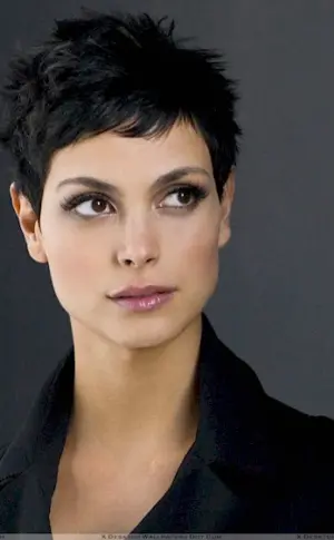 Morena Baccarin with a short haircut