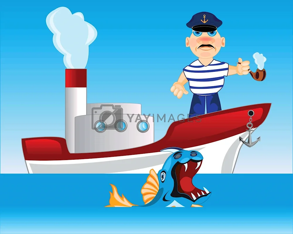 Sailor drawing