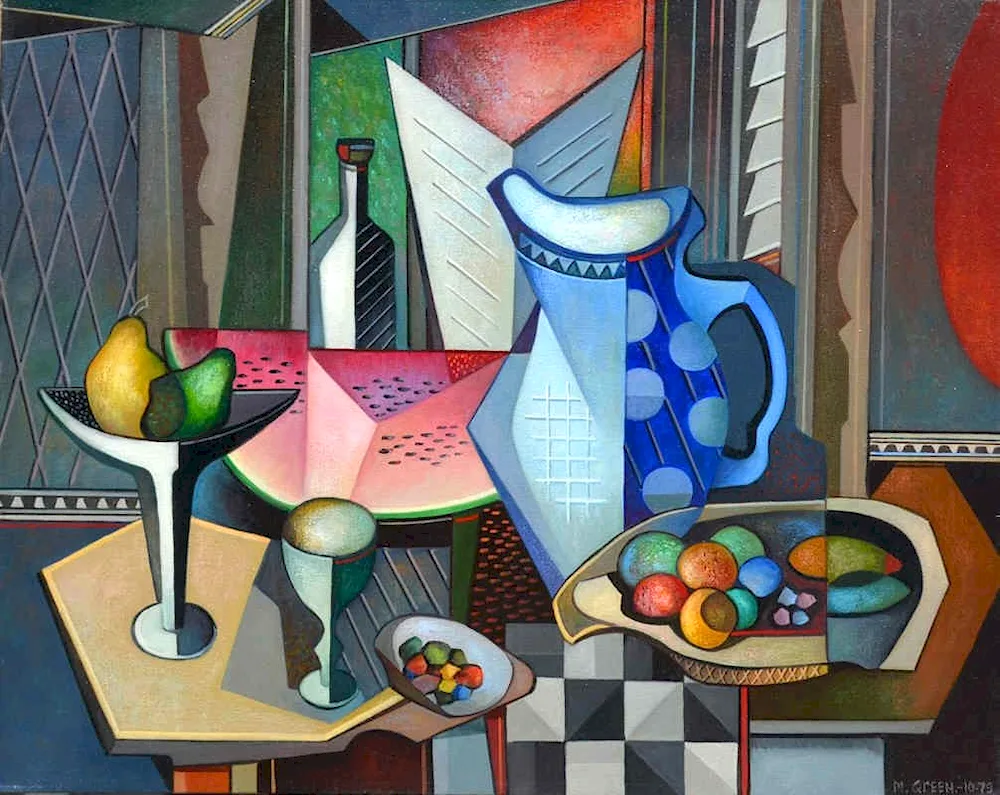 Maurice Greene painting cubism