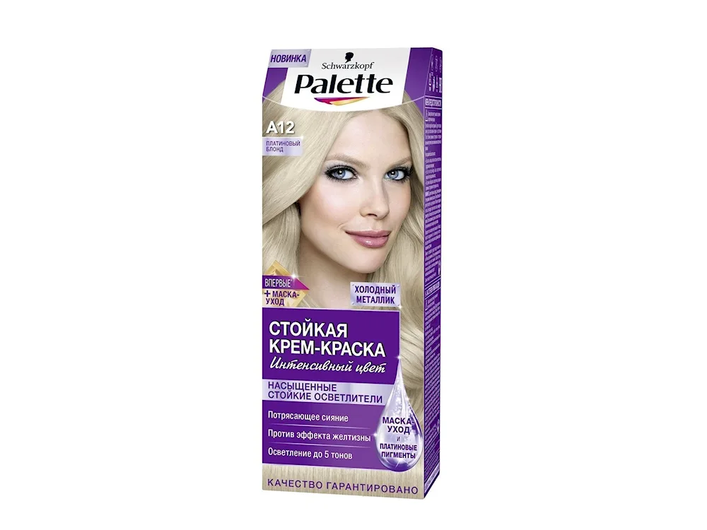 Palette hair dye red garnet