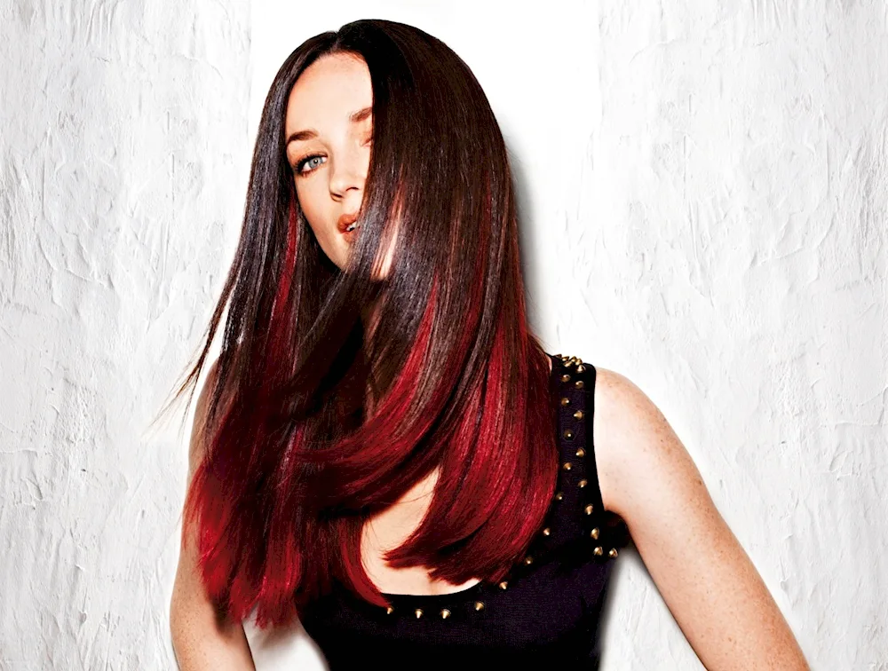 Carlet Taylor with red hair