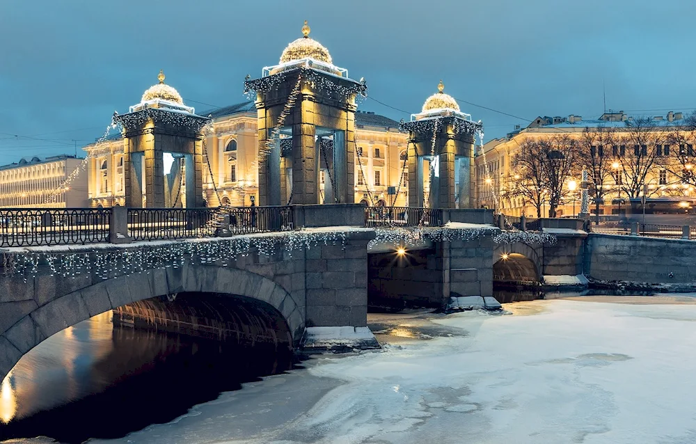 Lomonosov Bridge in St. Petersburg