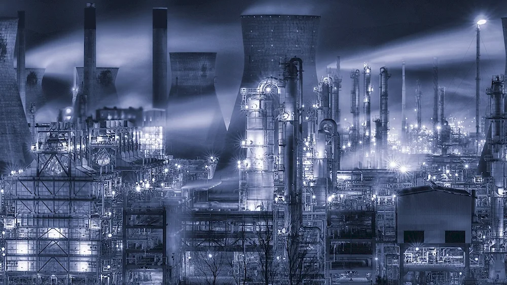 Dark Industrial Landscape