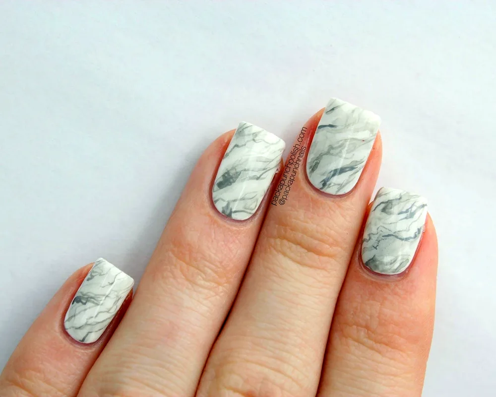 Marble on nails