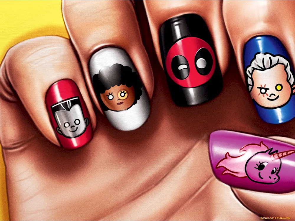 Multicolour manicure