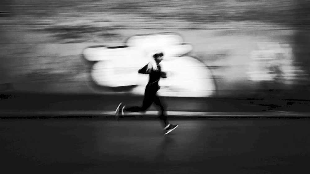 Male running
