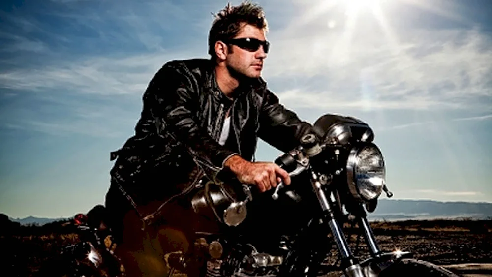 Man on a motorbike